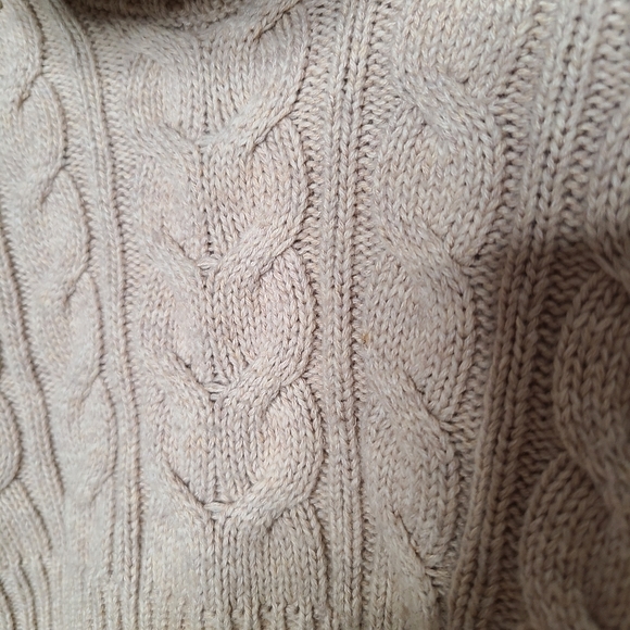 Gap Tan Low Cut Cowl Neck Sweater Size XS - Picture 5 of 9